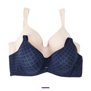 NWOT Navy blue and nude Izod bra